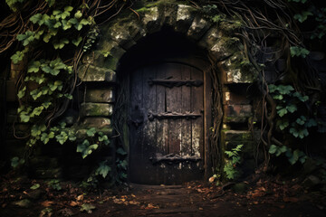  Creepy old cellar door.