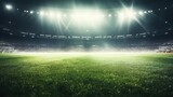 Fototapeta Fototapety sport - football field and bright lights