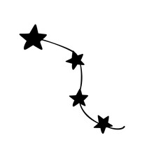 Sticker - Doodle star with string