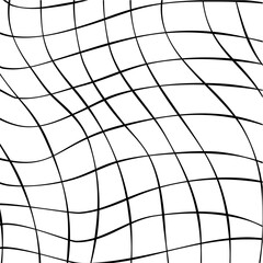 Sticker - Wave grid line background