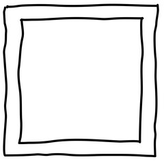 Poster - Square doodle frame