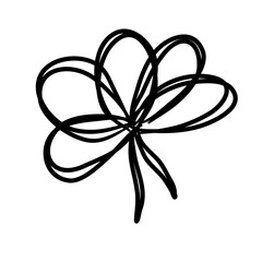 Poster - Bow ribbon doodle