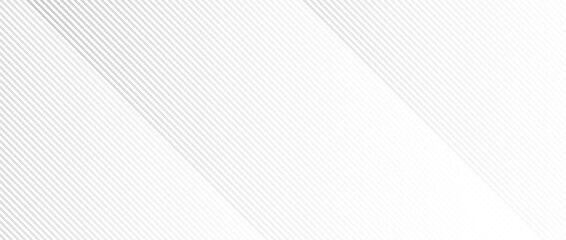 Poster - Abstract thin diagonal lines background. Slanted parallel grey stripes wallpaper. Vector silver skew geometric template for banner, poster, presentation, brochure, print, flyer, card, cover, booklet