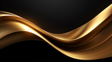 Wall Mural - Luxurious background with abstract gold and black