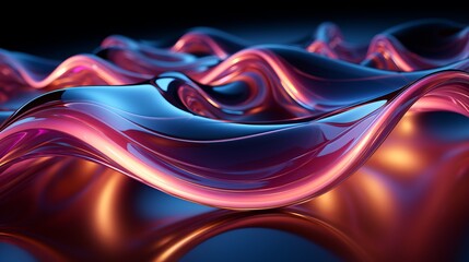 Wall Mural - A vibrant and dynamic abstract artwork, capturing the fluidity and wildness of a colorful liquid in close up