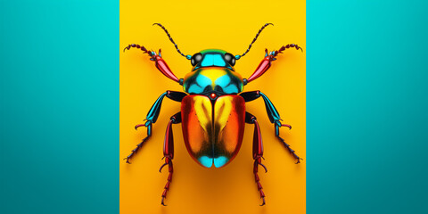 Poster - Bright and colorful animal poster.