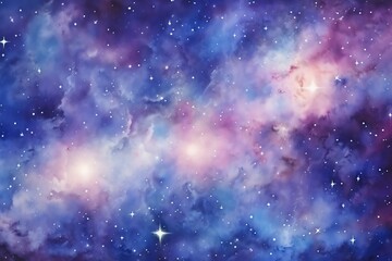 Poster - Planets and galaxy, science fiction background wallpaper