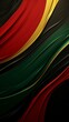 Black History Month or Juneteenth wallpaper, digital background in red, yellow and green