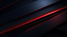 Elegant Abstract Background Minimalist Black And Red Curved Line Shapes Created With Generative AI Technology