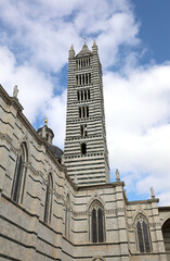 Wall Mural - Bell Tower of the Cathedral of Siena in the Tuscany Region in Central Italy