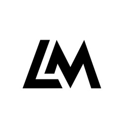 Lm initial Letter icon design template