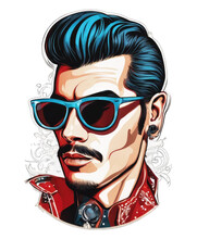 Rockabilly Man Clipart Png Vintage Pin-up Boy Clipart 1950s Old Fashioned Man Rock And Roll Tattooed Male Fashion Style, Retro Boy,