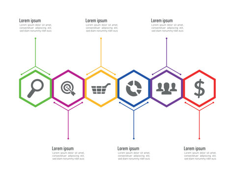 Infographic design vector and marketing icons can be used for workflow layout, diagram, annual report, web design. Business concept with 3, 4, 5,6,7 and 8 options, steps or processes.