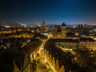 Wall Mural - Osnabrück bei Nacht