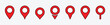 © Vilogsign - Location pin icon. Map pin place marker symbol. Map markers and pointer icon set. GPS location icon symbol for apps and websites. Vector illustration