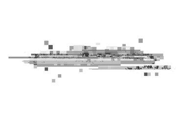 glitch noise distortion of broken video transparent backgrounds, vhs effect, glitch digital color pi