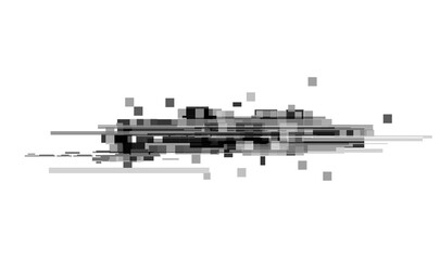 Wall Mural - glitch noise distortion of broken video transparent backgrounds, vhs effect, glitch digital color pi