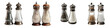Salt and pepper shakers  Hyperrealistic Highly Detailed Isolated On Transparent Background Png File