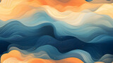 Fototapeta Sypialnia - Abstract waves inspired by soothing melody pattern