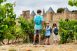 © Sergey Novikov - Small adventurers ready to visit Carcassonne enjoy panorama
