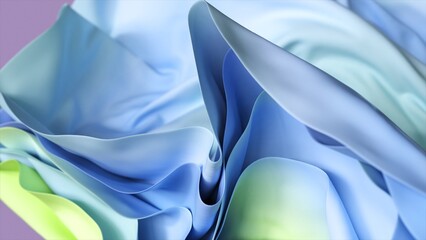 Wall Mural - Abstract cloth background simulation. 3d illustration