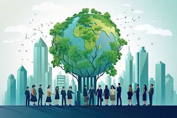 Environmental cooperation, unity of business people