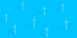 © Anton Kustsinski - Seamless Flat Abstract Ocean With Wind Turbines Vector Illustration Background Template