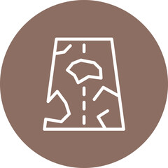 Sticker - Road Crack Icon