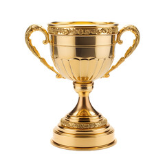 gold trophy cup with transparant background