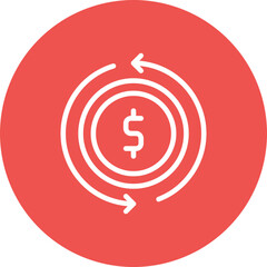 Canvas Print - Money Flow Icon