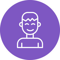 Sticker - Smiling Man Icon