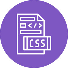 Canvas Print - CSS File Icon