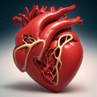 © Юлия Васильева - Human heart with circulatory system.