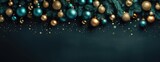 Fototapeta  - Horizontal Christmas and New Year holiday banner, poster for website, header for website. Christmas background. Xmas festive