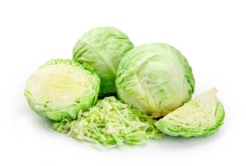 cabbage isolated on white background