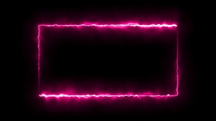 Wall Mural - abstract colorful bright neon rectangle frame  animation 4k
