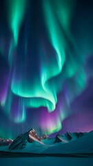 Wall Mural - Aurora borealis northern lights