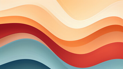 Wall Mural - abstract colorful waves pattern background. Generative AI