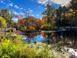 Charles River at South Natick Dam Park on a sunny Autumn morning