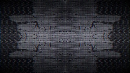 Wall Mural - Glitch Art Hypnotic Video with TV Noise and Distortion Effects.