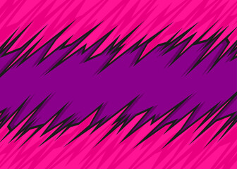 Poster - Abstract background with jagged spike pattern and with some copy space area