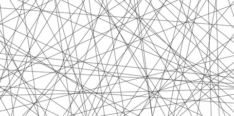 abstract black lines with white background.Creative and geometric shape with white luxury pattern and paper texture design in illustration with white line background.