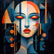 © Hornet Graphics - Abstract illustration of woman with closed eyes