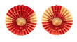 © Jaume Pera - red fan and gold details typical of china isolated png on transparent background