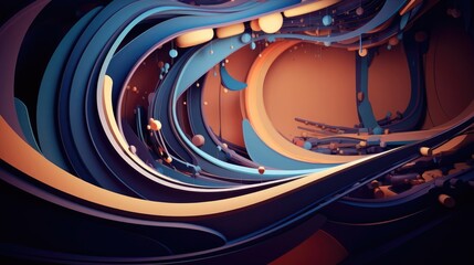 Wall Mural - 3d abstract background