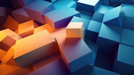Wall Mural - abstract 3d business background