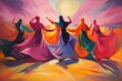 Whirling sand dervishes, harnessing the power of desert winds in mesmerizing dances - Generative AI
