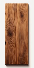 Poster - A detailed close up of a piece of wood mounted on a wall. This image can be used to showcase textures and patterns in interior design or as a background for various creative projects.