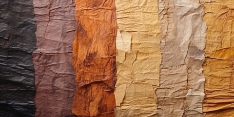Poster - A close-up view of a bunch of different colored paper. This vibrant image captures the beauty and diversity of various shades and hues. Perfect for adding a pop of color to any project or design.