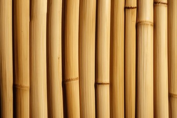 Poster - A detailed view of a bamboo fence. This versatile image can be used in various projects and designs.